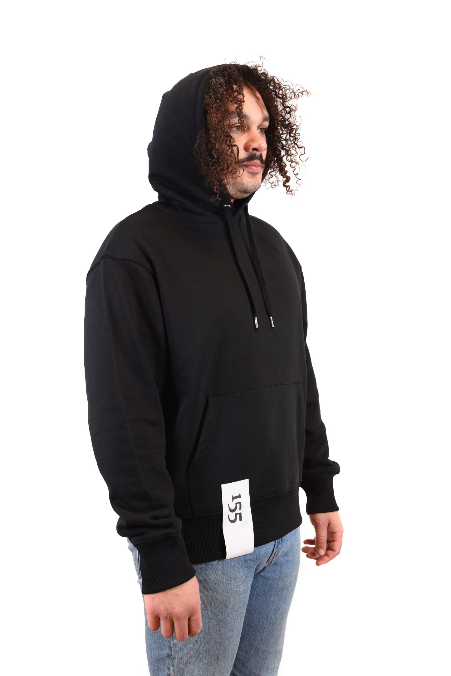 Zwarte 155 hoodie